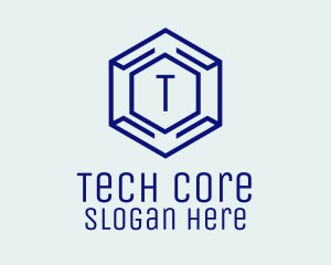 Hexagon Tech Software logo design