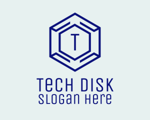 Hexagon Tech Software logo design