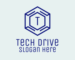 Hexagon Tech Software logo design