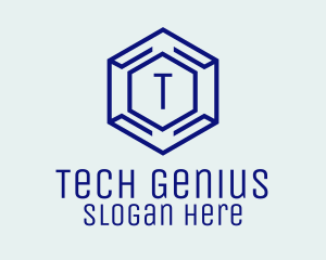 Hexagon Tech Software logo design