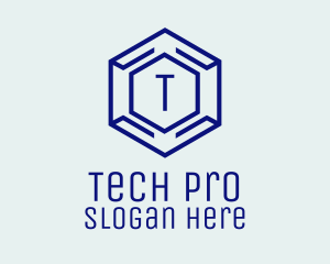 Hexagon Tech Software logo design