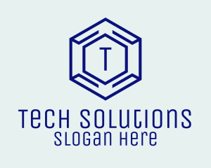 Hexagon Tech Software logo design