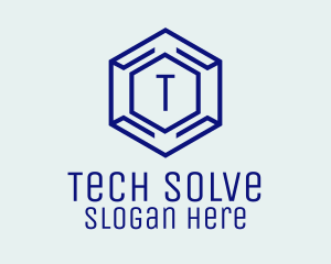 Hexagon Tech Software logo design