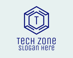 Hexagon Tech Software logo design