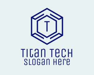 Hexagon Tech Software logo design