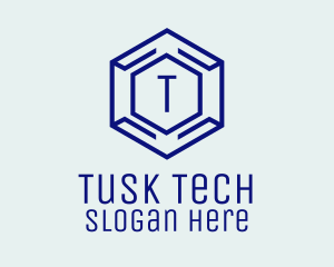 Hexagon Tech Software logo design