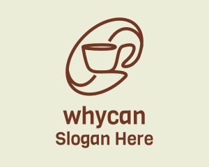 Monoline Bean Cup Logo