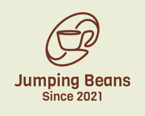 Monoline Bean Cup logo design