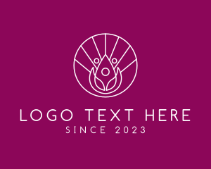 Simple - Lotus Flower Beauty logo design