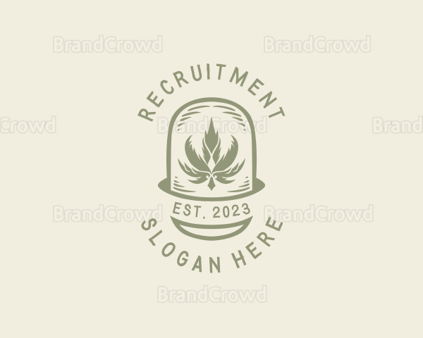 Organic Cannabis Marijuana Logo