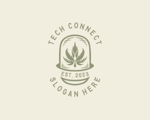Organic Cannabis Marijuana Logo