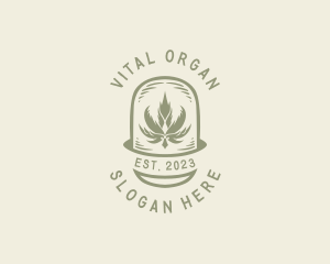 Organic Cannabis Marijuana logo design