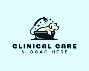 Dog Shower Pet Grooming logo design