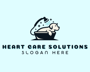 Dog Shower Pet Grooming logo design