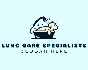 Dog Shower Pet Grooming logo design