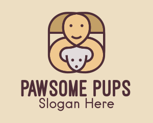 Happy Dog Trainer  logo design