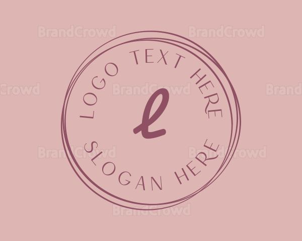 Female Beauty Lettermark Logo