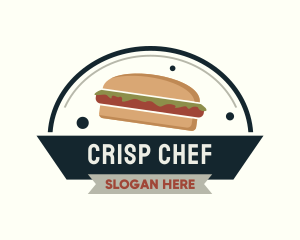 Sandwich Diner Badge logo design