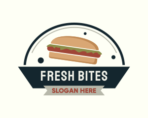 Sandwich - Sandwich Diner Badge logo design