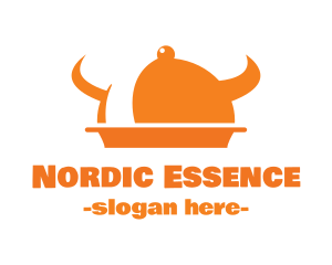 Nordic - Viking Horns Cloche logo design