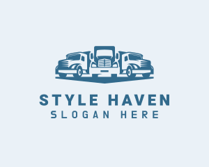 Trailer - Truck Fleet Forwarding logo design