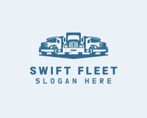 Fleet - Truck Fleet Forwarding logo design