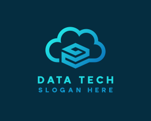 Database - Cloud Tech Database logo design