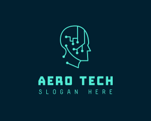 Artificial Intelligence Tech logo design