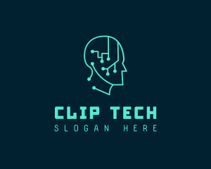 Artificial Intelligence Tech logo design