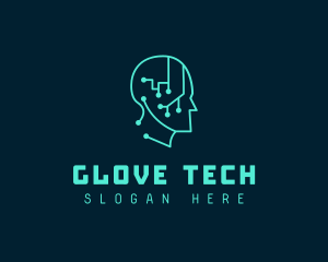 Artificial Intelligence Tech logo design