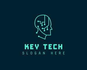 Artificial Intelligence Tech logo design