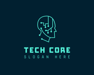 Artificial Intelligence Tech logo design