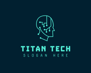 Artificial Intelligence Tech logo design