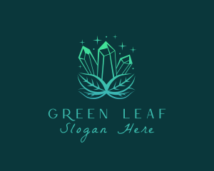 Green Gradient Crystal logo design