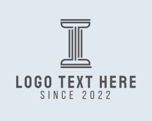 Letter - Column Letter I logo design