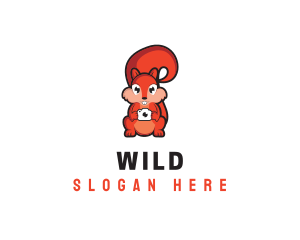Wild Squirrel Camera logo design