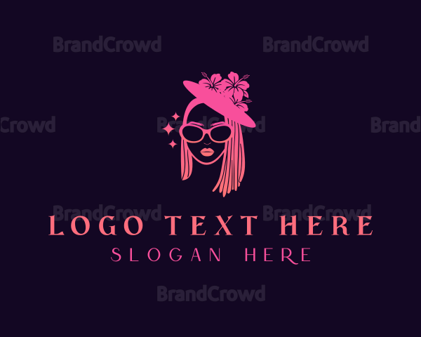 Floral Fashion Woman Logo