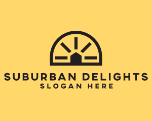 Suburban - House Solar Energy logo design