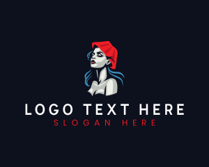 Hat - Woman Sexy Fashion logo design