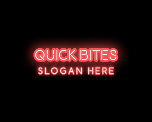 Light Neon Text logo design