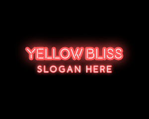 Light Neon Text logo design