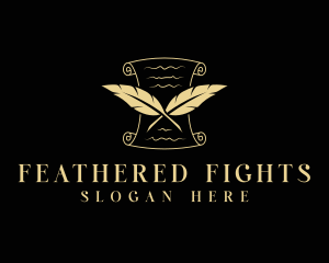 Feather Legal Document logo design