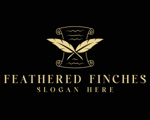 Feather Legal Document logo design