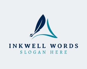 Writing - Quill Writing Author logo design