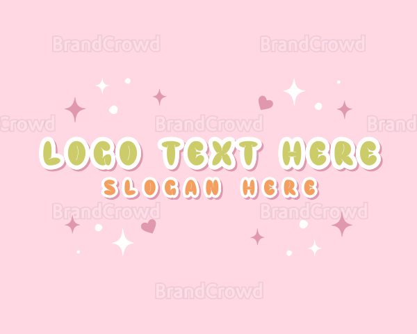 Quirky Bubbly Star Logo