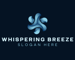 Wind Breeze Turbine logo design