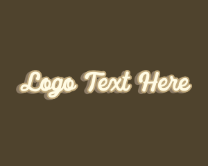 Generic Cursive Apparel Brand Logo