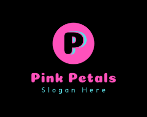 Fun Pink Circle Boutique logo design