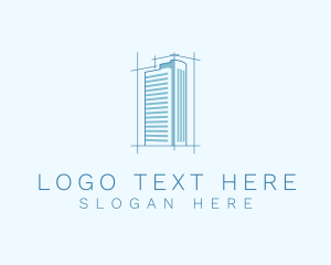 City Planning - Building Architecture Blueprint logo design