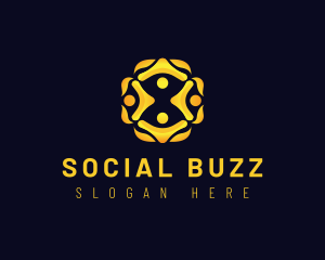 Social Team Community logo design